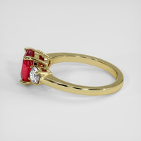 2.08 Ct. Ruby Ring, 18K Yellow Gold 4