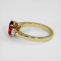 1.67 Ct. Ruby Ring, 18K Yellow Gold 4