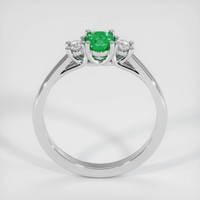 0.37 Ct. Emerald Ring, Platinum 950 3