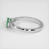 0.37 Ct. Emerald Ring, Platinum 950 4