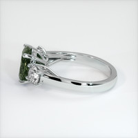 2.93 Ct. Green Sapphire Ring, Platinum 950 4