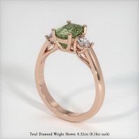 1.33 Ct. Sapphire Ring, 18K Rose Gold 2