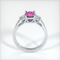 1.44 Ct. Pink Sapphire Ring, 10K White Gold 3