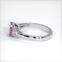 1.44 Ct. Pink Sapphire Ring, 10K White Gold 4