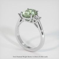 2.67 Ct. Gemstone Ring, 14K White Gold 2