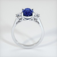 3.29 Ct. Blue Sapphire Ring, 18K White Gold 3