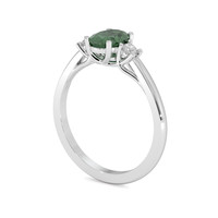 0.99 Ct. Sapphire Ring, 18K White Gold 2