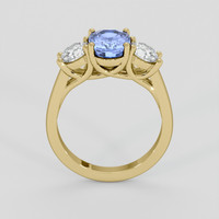 2.61 Ct. Blue Sapphire Ring, 10K Yellow Gold 3
