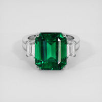 9.21 Ct. Emerald Ring, Platinum 950 1