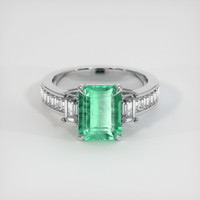 2.35 Ct. Emerald Ring, Platinum 950 1