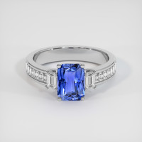 1.56 Ct. Blue Sapphire Ring, Platinum 950 1
