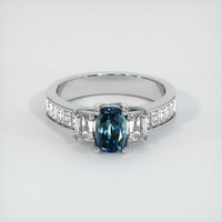 0.78 Ct. Sapphire Ring, Platinum 950 1
