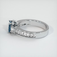 0.78 Ct. Sapphire Ring, Platinum 950 4