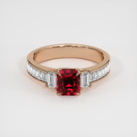 1.55 Ct. Ruby Ring, 14K Rose Gold 1