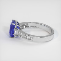 5.38 Ct. Blue Sapphire Ring, 10K White Gold 4
