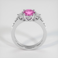 1.30 Ct. Pink Sapphire Ring, 10K White Gold 3
