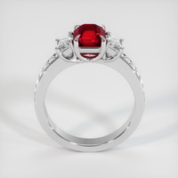 1.55 Ct. Ruby Ring, 10K White Gold 3