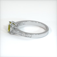 0.54 Ct. Yellow Sapphire Ring, 10K White Gold 4