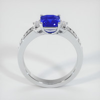 2.10 Ct. Blue Sapphire Ring, 14K White Gold 3