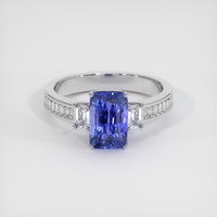 5.38 Ct. Blue Sapphire Ring, 14K White Gold 1