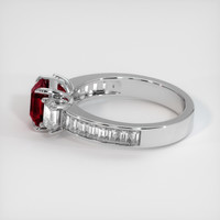 1.55 Ct. Ruby Ring, 14K White Gold 4