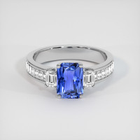 1.56 Ct. Sapphire Ring, 14K White Gold 1