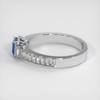 0.66 Ct. Sapphire Ring, 18K White Gold 4