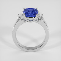 3.38 Ct. Blue Sapphire Ring, 18K White Gold 3