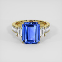 5.06 Ct. Blue Sapphire Ring, 14K Yellow Gold 1