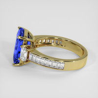 5.06 Ct. Blue Sapphire Ring, 14K Yellow Gold 4