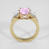 3.55 Ct. Pink Sapphire Ring, 14K Yellow Gold 3