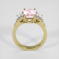 3.92 Ct. Padparadscha Sapphire Ring, 14K Yellow Gold 3