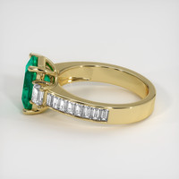 2.23 Ct. Emerald Ring, 18K Yellow Gold 4