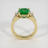 2.10 Ct. Emerald Ring, 18K Yellow Gold 3
