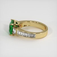 2.10 Ct. Emerald Ring, 18K Yellow Gold 4