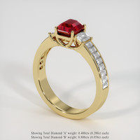 1.55 Ct. Ruby Ring, 18K Yellow Gold 2