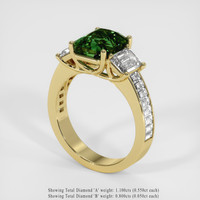 3.54 Ct. Sapphire Ring, 18K Yellow Gold 2