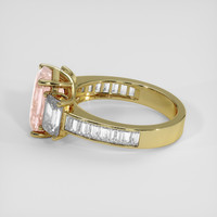 3.92 Ct. Padparadscha Sapphire Ring, 18K Yellow Gold 4