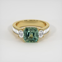 3.38 Ct. Sapphire Ring, 18K Yellow Gold 1