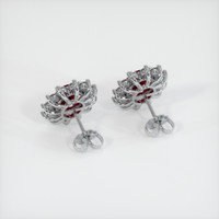 <span>1.68</span>&nbsp;<span class="tooltip-light">Ct.Tw.<span class="tooltiptext">Total Carat Weight</span></span> Ruby Earrings, Platinum 950 4