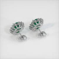 <span>2.30</span>&nbsp;<span class="tooltip-light">Ct.Tw.<span class="tooltiptext">Total Carat Weight</span></span> Emerald Earrings, Platinum 950 4