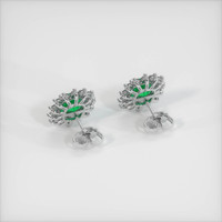 Emerald Earrings 5.37 Ct.Tw.Total Carat Weight, Platinum 950 Preview