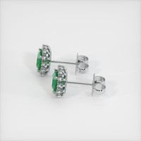 Emerald Earrings 1.61 Ct.Tw.Total Carat Weight, Platinum 950 Preview