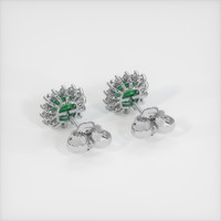 Emerald Earrings 1.61 Ct.Tw.Total Carat Weight, Platinum 950 Preview
