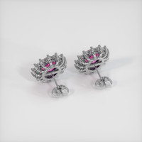 <span>5.80</span>&nbsp;<span class="tooltip-light">Ct.Tw.<span class="tooltiptext">Total Carat Weight</span></span> Sapphire Earrings, Platinum 950 4