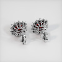 <span>1.24</span>&nbsp;<span class="tooltip-light">Ct.Tw.<span class="tooltiptext">Total Carat Weight</span></span> Ruby Earrings, Platinum 950 4