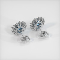 2.95 Ct.Tw. Gemstone Earrings, Platinum 950 4