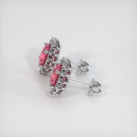 2.44 Ct.Tw. Gemstone Earrings, Platinum 950 3