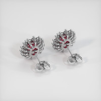 2.44 Ct.Tw. Gemstone Earrings, Platinum 950 4