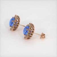<span>6.00</span> <span class="tooltip-light">Ct.Tw.<span class="tooltiptext">Total Carat Weight</span></span> Blue Sapphire Earrings, 14K Rose Gold 3